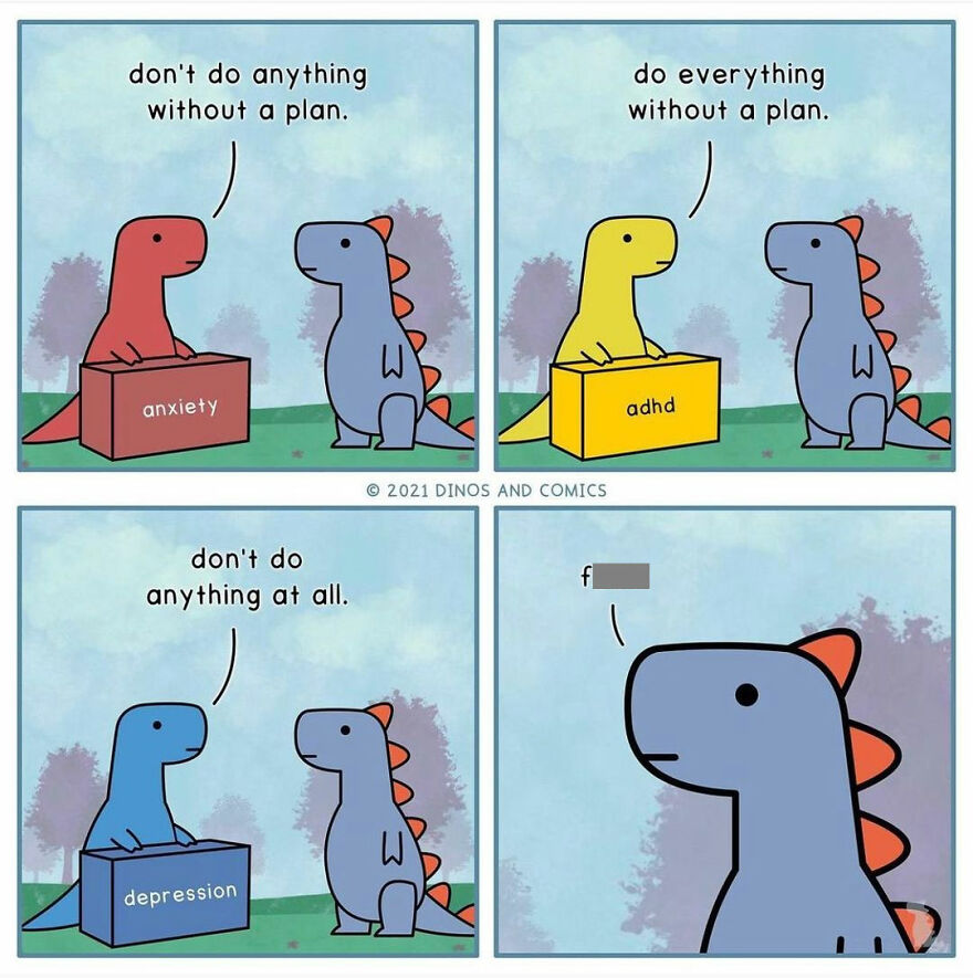 20 Funny And Adorable Dinosaur Comics That Might Boost Your Mental Health