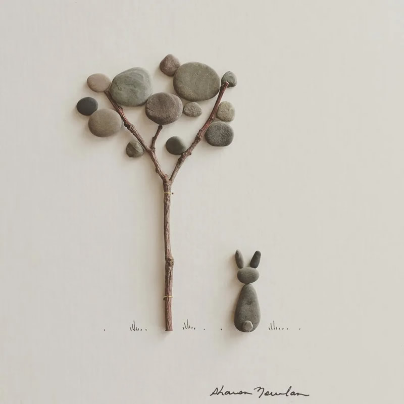 Beautiful Pebble Art by Sharon Nowlan