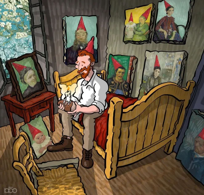 Van Gogh Art Recrete By Alireza Karimi Moghaddam