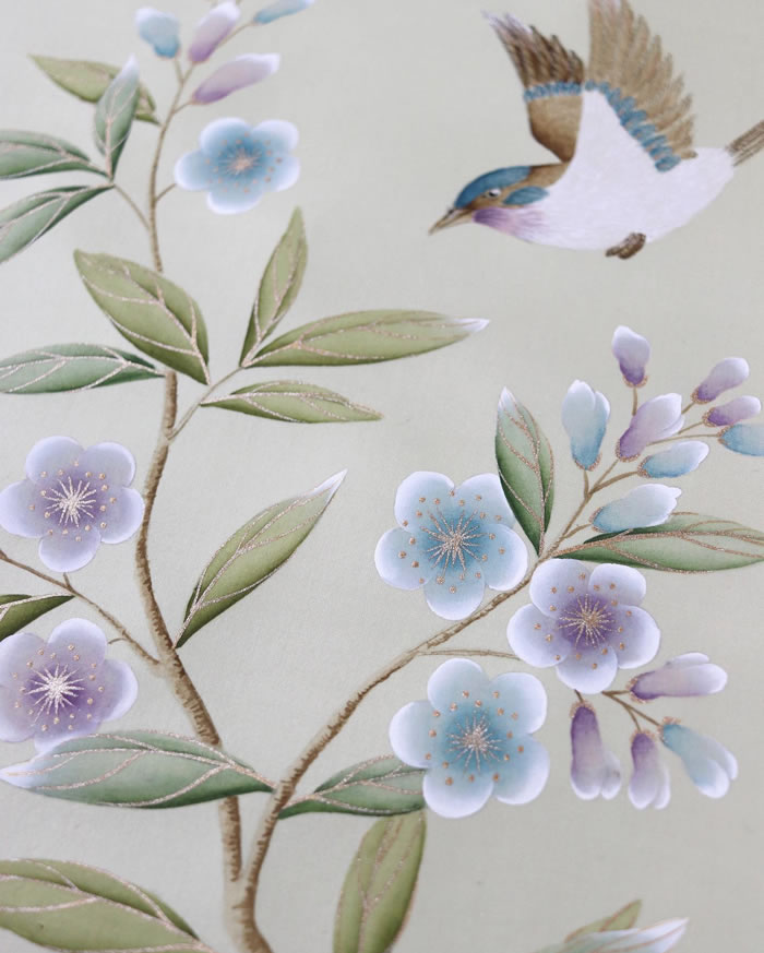Watercolor Paintings On Silk By Diane Hill