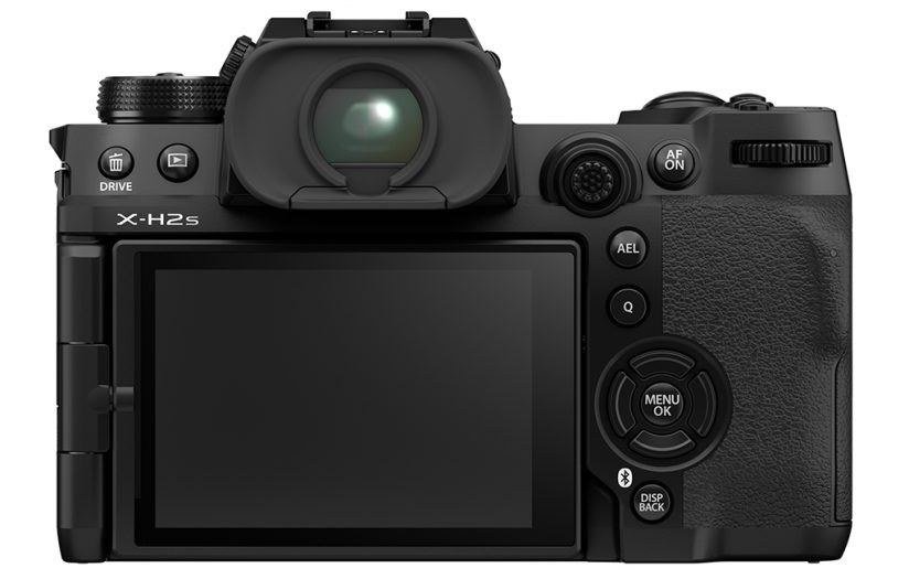 Back view of the Fujifilm X-H2S