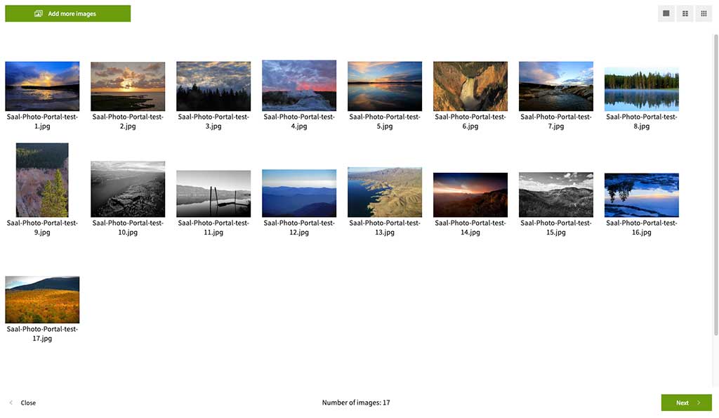 Photo of an online gallery