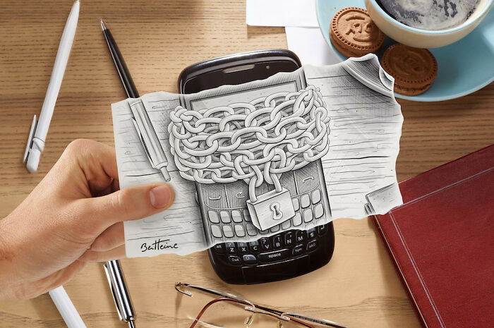 Pencil Illustrations With Photography by Ben Heine