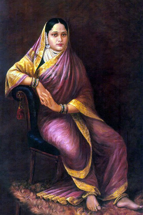Maharani Chimanbai by Raja Ravi Varma