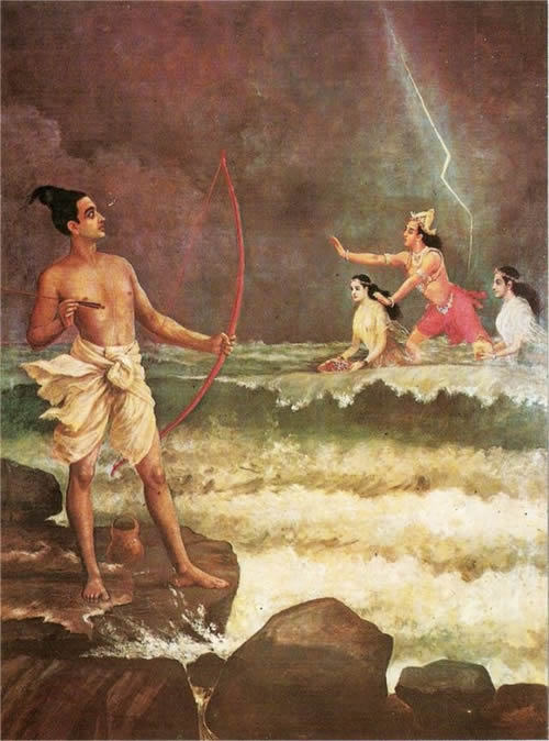 Rama and Varuna by Raja Ravi Varma