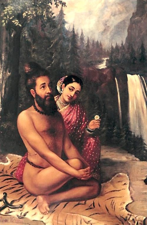 Menaka and Vishwamitra by Raja Ravi Varma