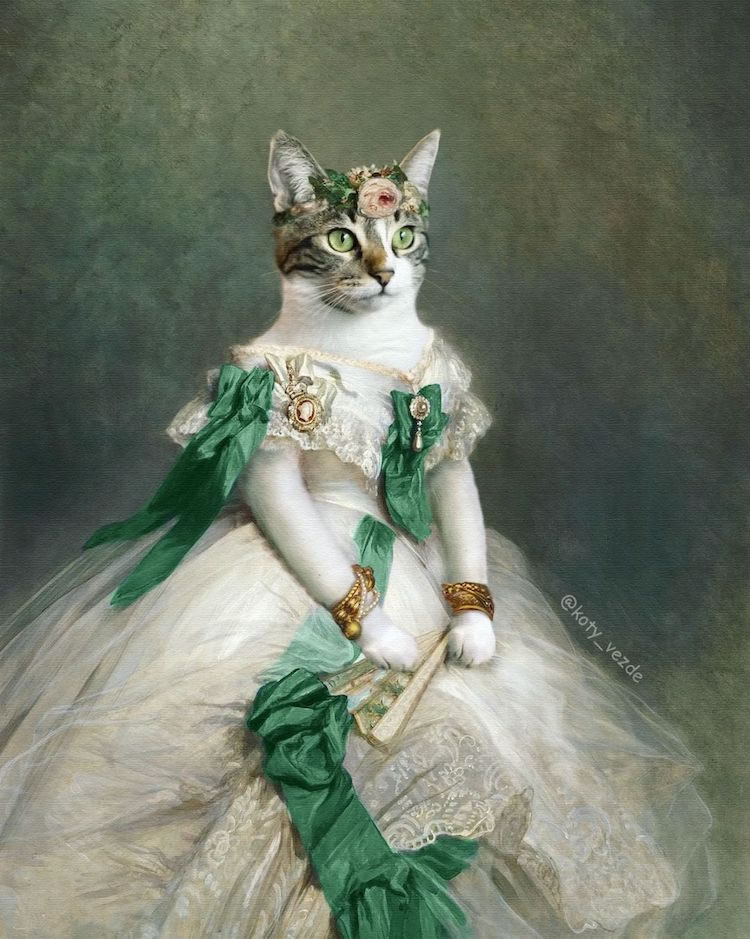 Cats Royalty Traditional Portraits By Galina Bugaevskaya