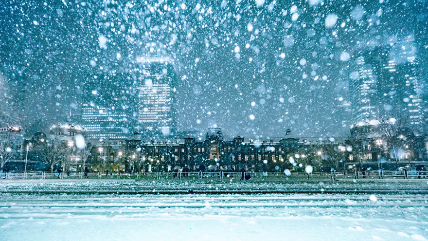 #4 Snow Covered Tokyo Station