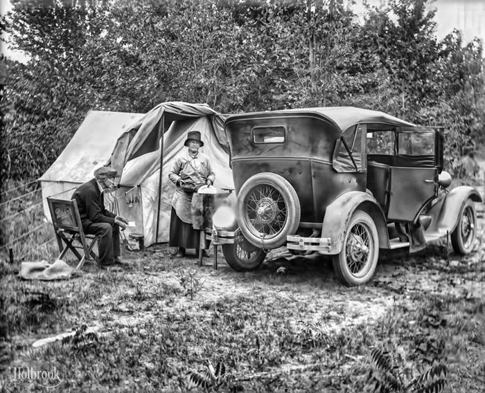 Camping in the early 20th century. - Rare Vintage Photos
