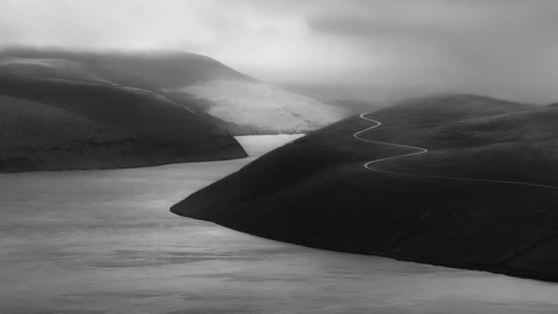 Road and Fjord by Hilda Champion - Minimalist Photography Awards 2025 Landscape Winners