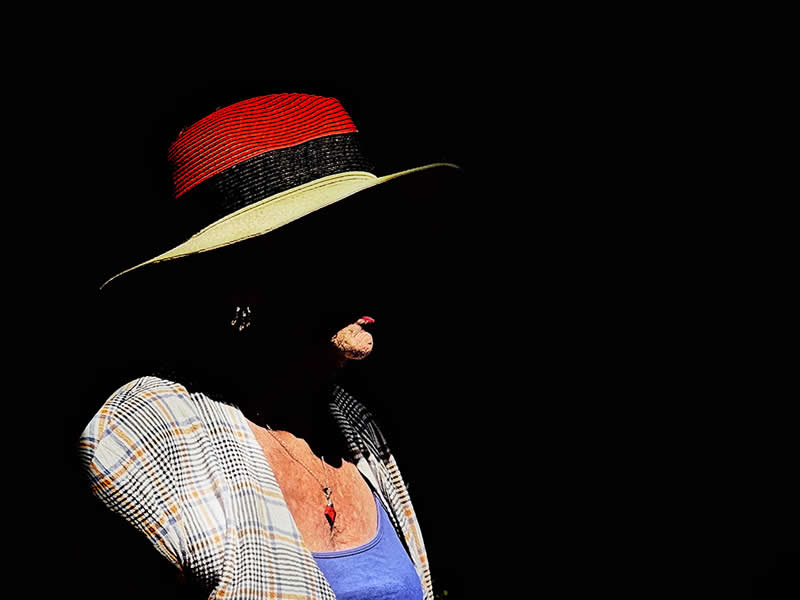 Girl with a Red Hat by Saša Prižmic - Mobile Photography Awards Silhouette Winners