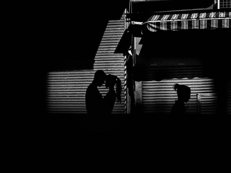 At the Same Moment by Wai Ying Kwok - Mobile Photography Awards Silhouette Winners