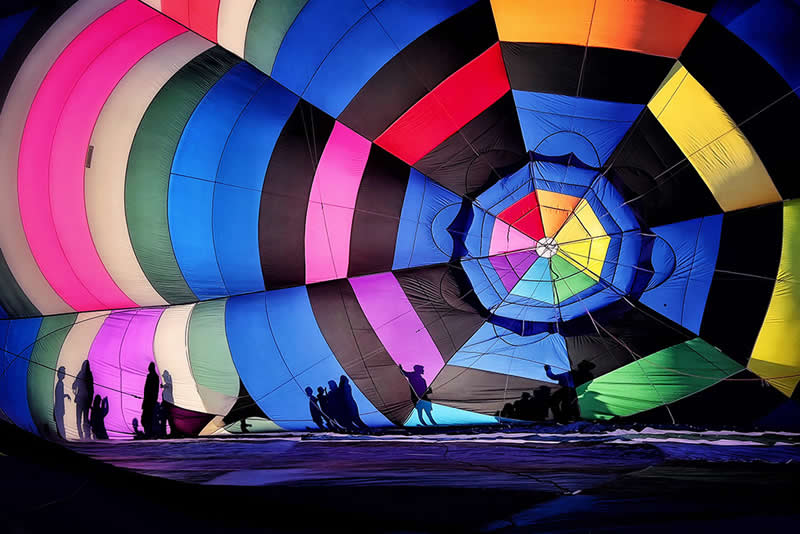 Inside A Hot Air Balloon by Kelley Dallas - Mobile Photography Awards Silhouette Winners