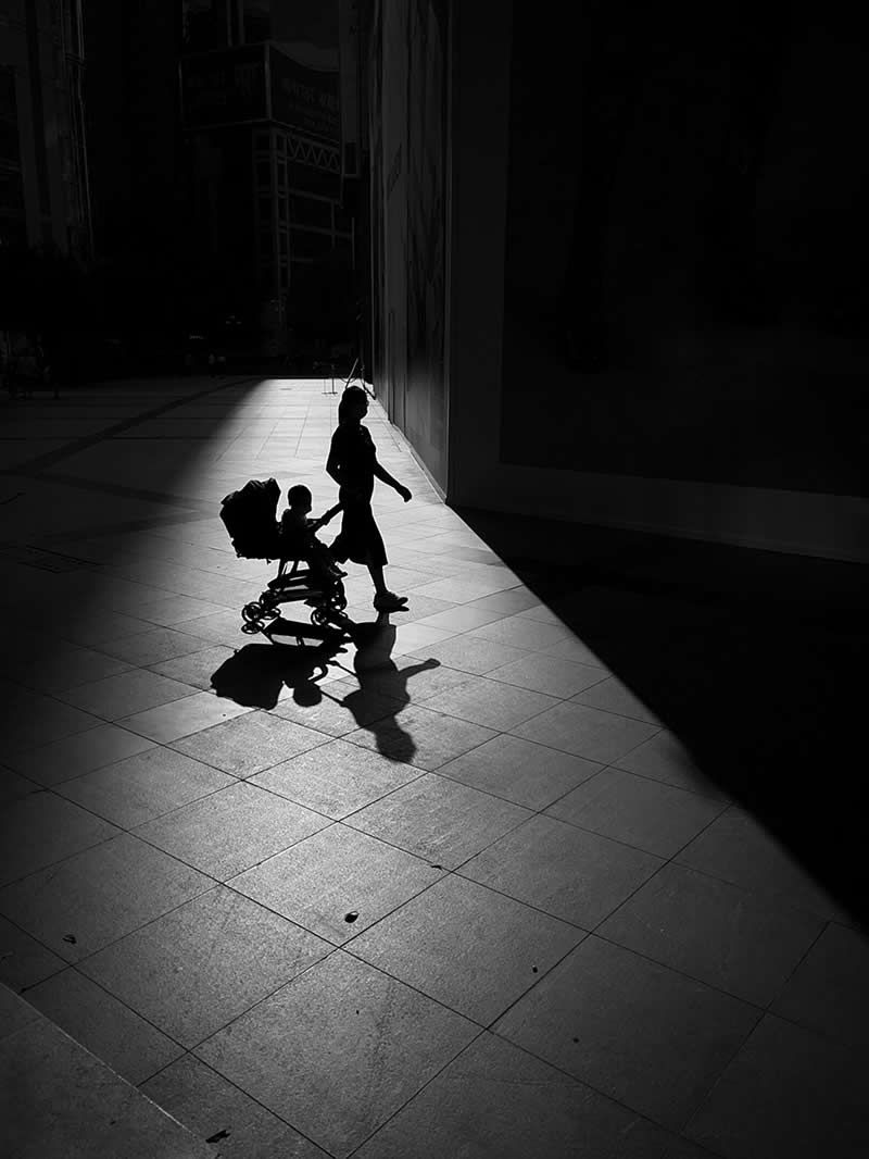 Passers-By by Shuolong Ma - Mobile Photography Awards Silhouette Winners