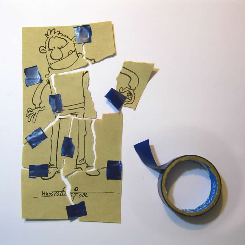 Hilarious Illustrations That Show How Majid Khosroanjom Transforms Real Objects Into Laughs