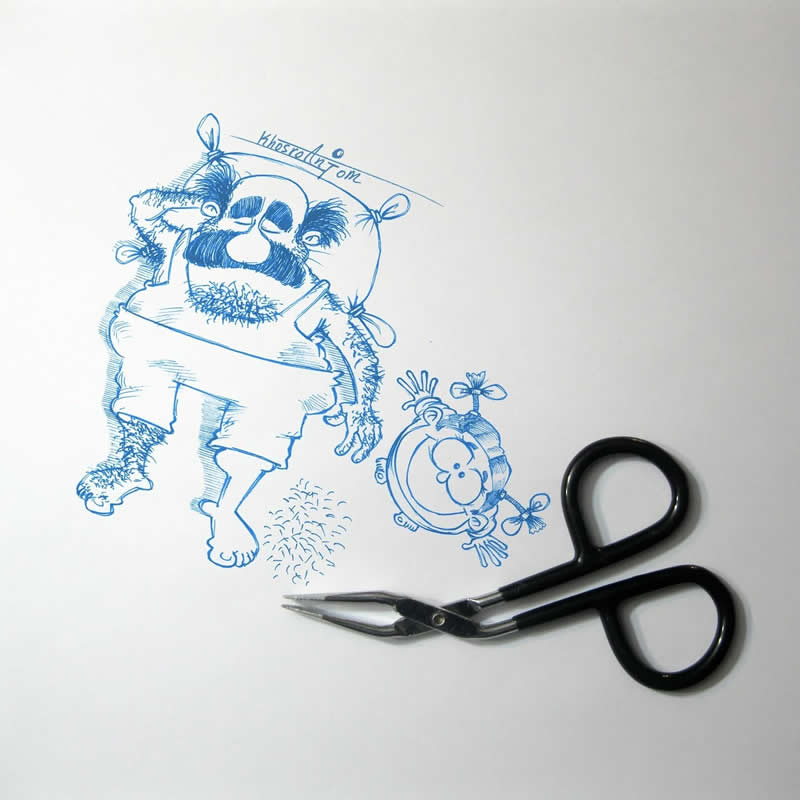 Hilarious Illustrations That Show How Majid Khosroanjom Transforms Real Objects Into Laughs