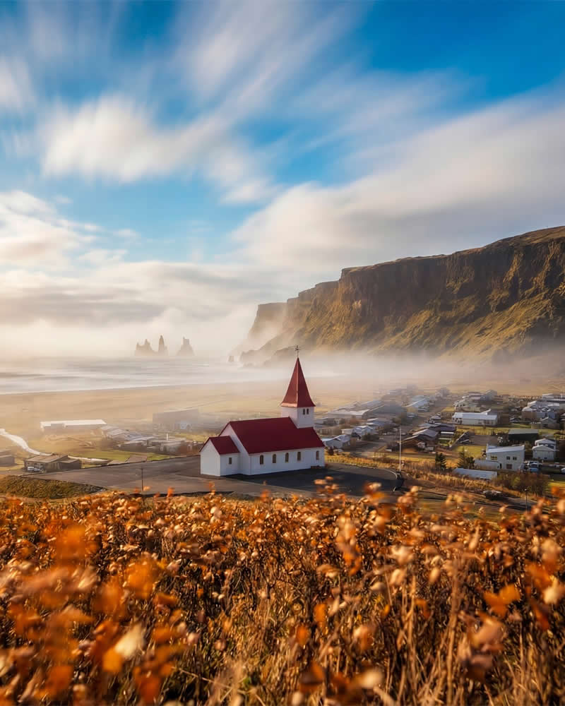 Vik i Myrdal Church - Landscape Photography by Timothy Poulton