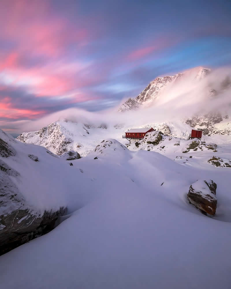 A Night Above the Clouds at Plateau Hut, Aoraki/Mount Cook - Landscape Photography by Timothy Poulton