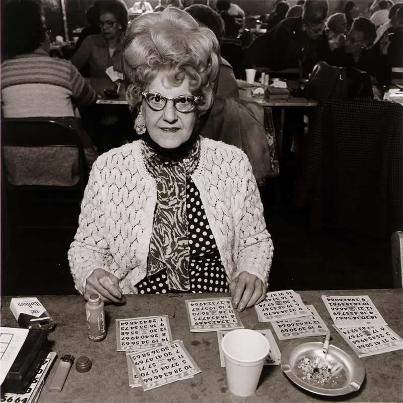 Bingo Player, Saint Casimer’s Church Hall. Baltimore, Maryland, 1979.