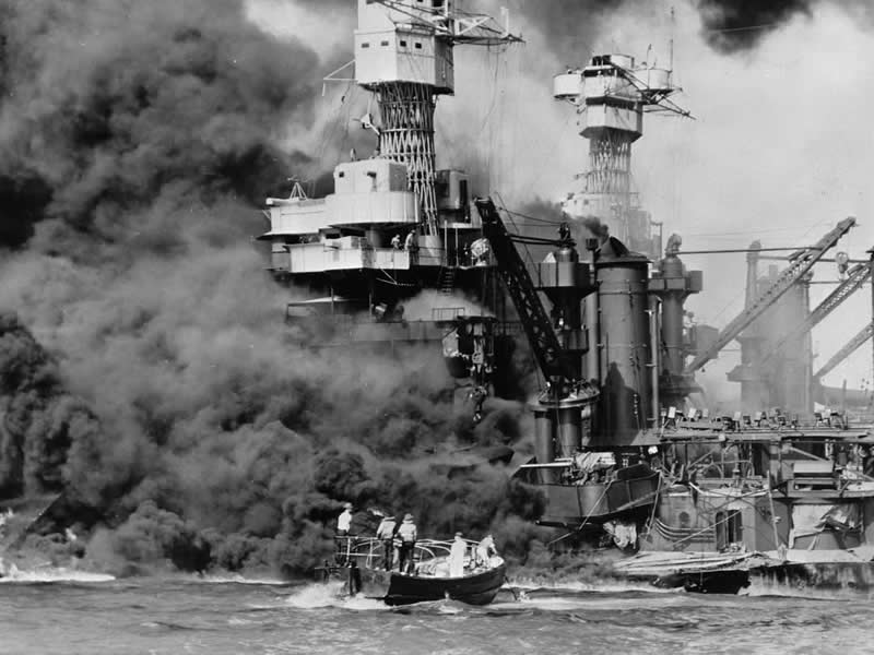 After the attack on Pearl Harbor, there were sailors trapped on the USS West Virginia and the USS Oklahoma.