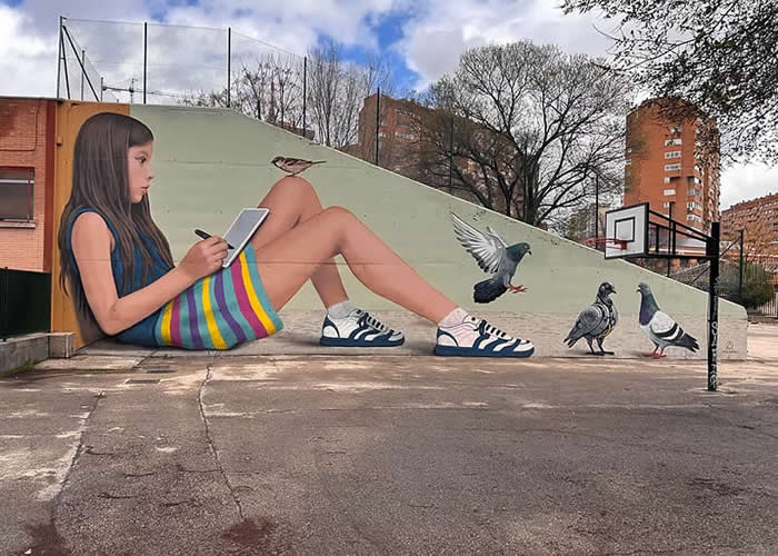 CEIP Ciudad de Roma, Madrid - Clever Street Art Photos