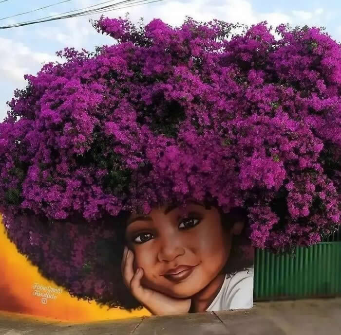 Take advantage of it when it’s in bloom – Trindade Goiás, Rainbow Iris Set, Street 6 - Clever Street Art Photos