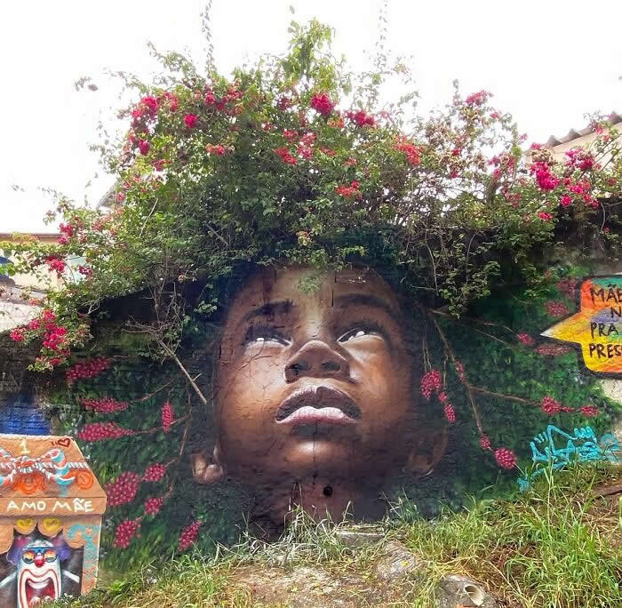 Crowned by Nature – Sao Paulo, Brazil - Clever Street Art Photos