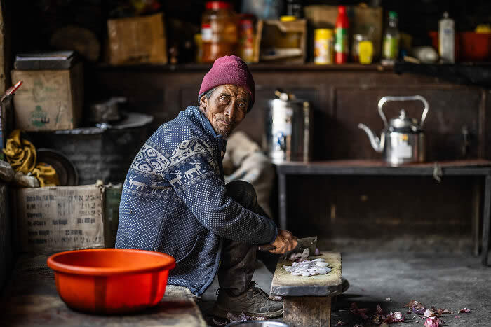 The Philip Harben Award For Food In Action: Cook At Phuktal Monastery, Ladakh, India By Gavin Burnett - 2026 Food Photography Awards