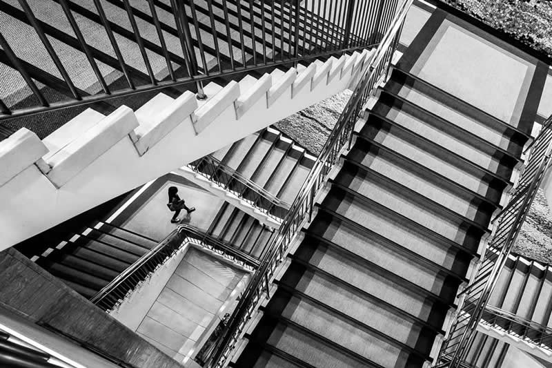 "In the Maze of Stairs" by Michiko Otomo, Canada - The Artist Gallery Awards 2026 Street Winners