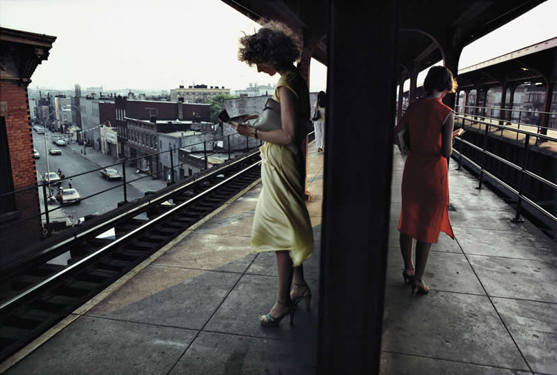 Subway Platform, New York City by Bruce Davidson - Iconic Color Photos by Legendary Photographers