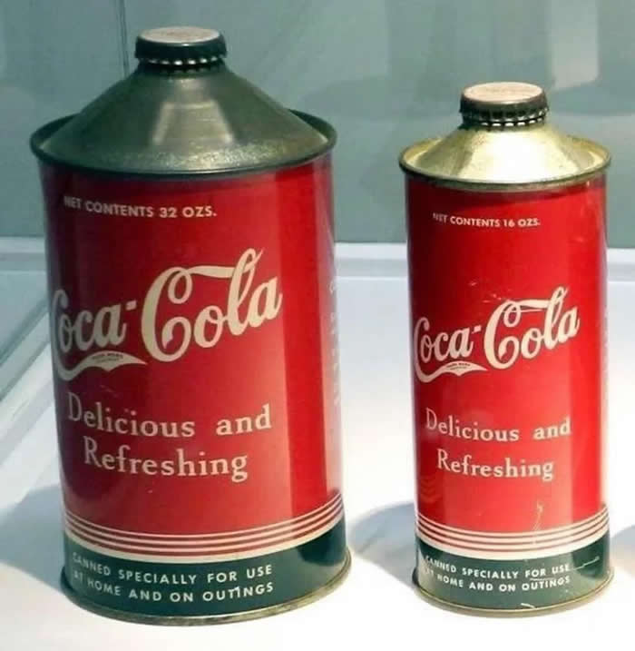 History Reimagined: 33 Rare Color Photos That Bring the Past Back to Life 60 Coca Cola cans from the 1930s!