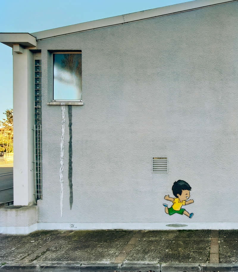 Creative Street Art Moments by OakOak
