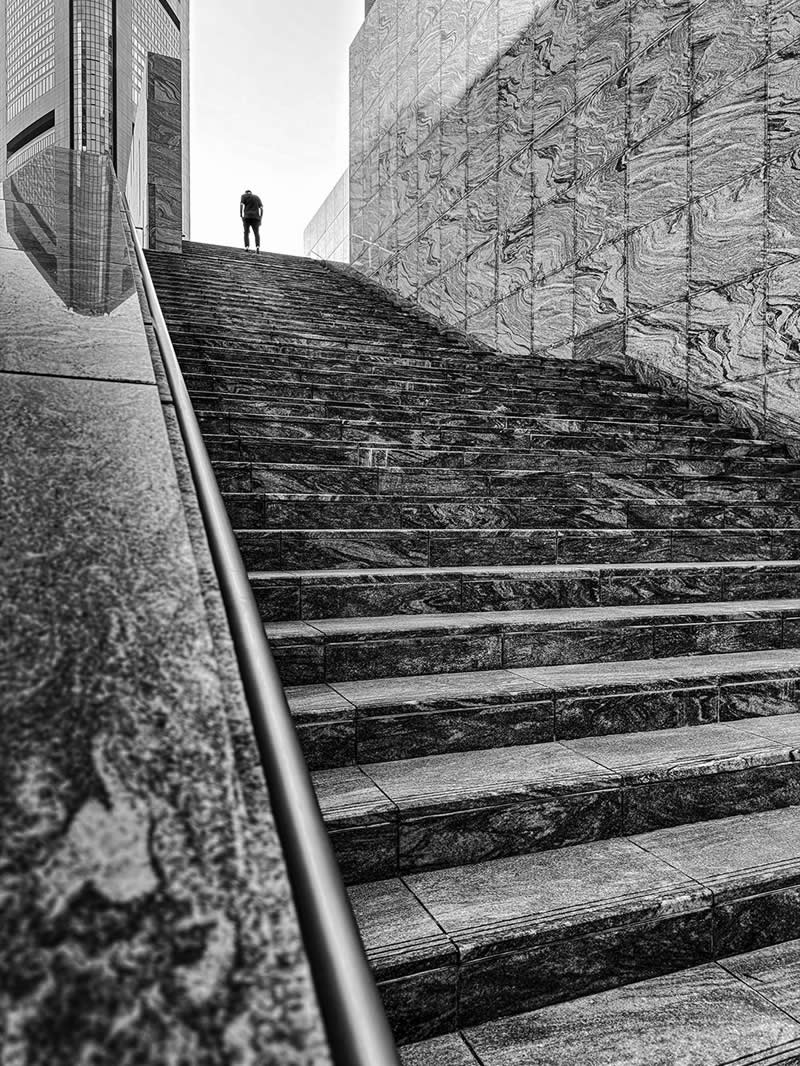 Shot on Phones: 33 Amazing Silhouette Photos That Redefine Mobile Photography 66 Solitude at the Summit by Jack Schim - Mobile Photography Awards Silhouettes Winners