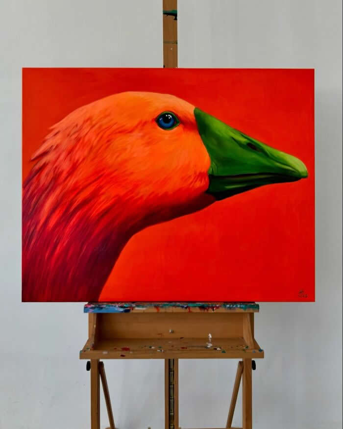 Surreal Goose Paintings by Ivanka Nechyporuk