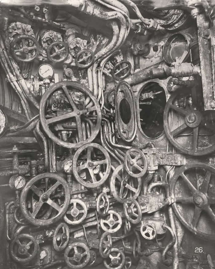 History Uncovered: 40 Powerful Photos That Change How We See the Past 81 The control room inside a German U-Boat, circa 1918