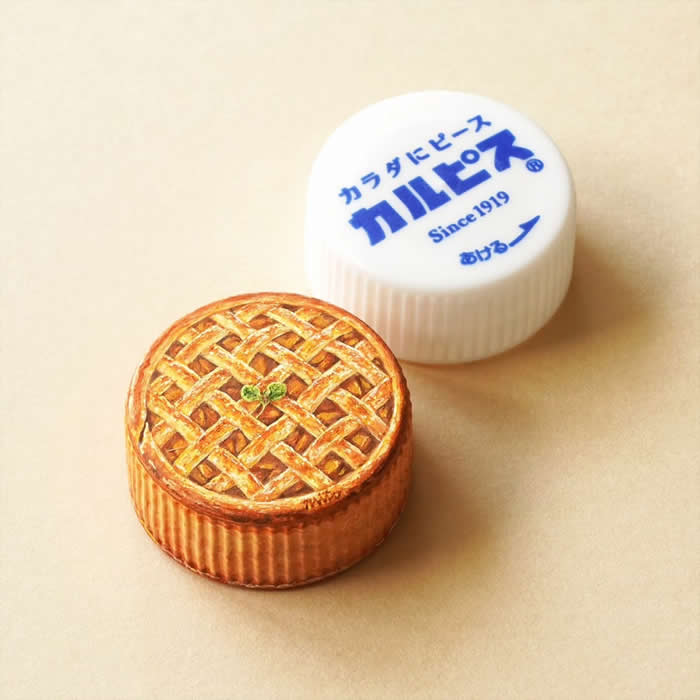 Tiny Worlds: 30 Hyper-Detailed Bottle Cap Paintings by Mito Nishikura That Defy Belief 47 Hyper-Detailed Bottle Cap Paintings by Mito Nishikura