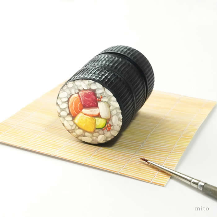 Tiny Worlds: 30 Hyper-Detailed Bottle Cap Paintings by Mito Nishikura That Defy Belief 38 Hyper-Detailed Bottle Cap Paintings by Mito Nishikura