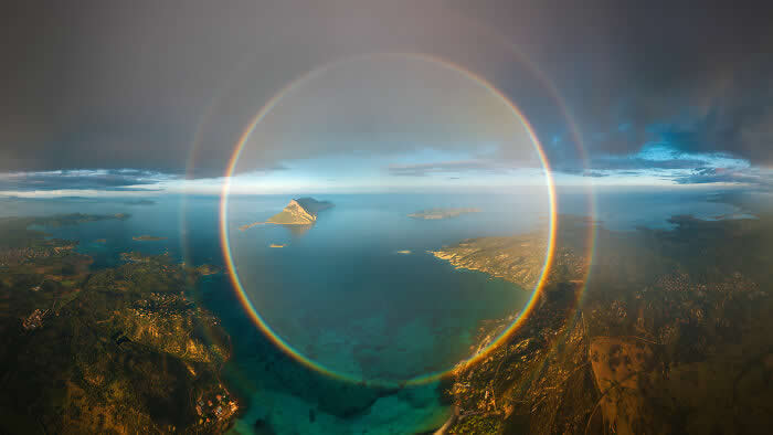 Complete Rainbow By Paolo Lazzarotti - International Aerial Photographer of the Year 2026 Awards