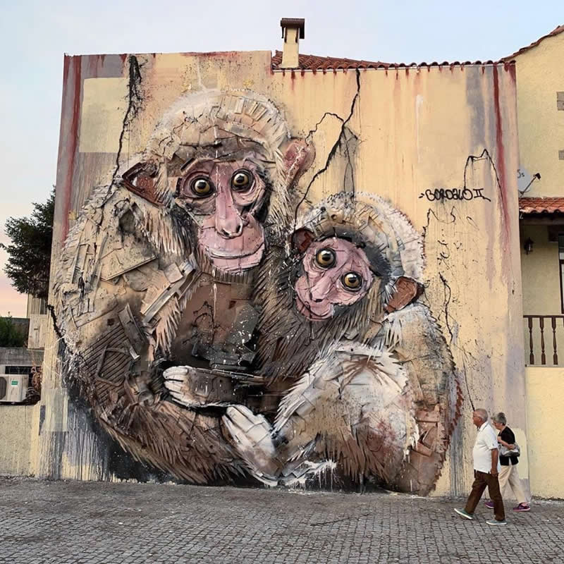 Celebrate Creativity: 30 Epic Street Murals That Will Change the Way You See Cities 47 Wall in Viseu, Portugal - Epic Street Murals That Will Change the Way You See Cities