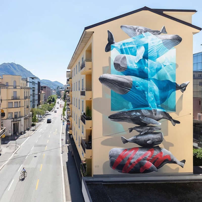 Celebrate Creativity: 30 Epic Street Murals That Will Change the Way You See Cities 48 Wall in Lugano, Switzerland - Epic Street Murals That Will Change the Way You See Cities