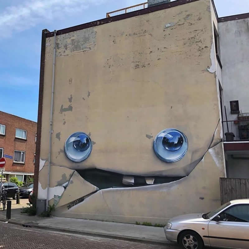 Celebrate Creativity: 30 Epic Street Murals That Will Change the Way You See Cities 56 Wall in Utrecht, Netherlands - Epic Street Murals That Will Change the Way You See Cities