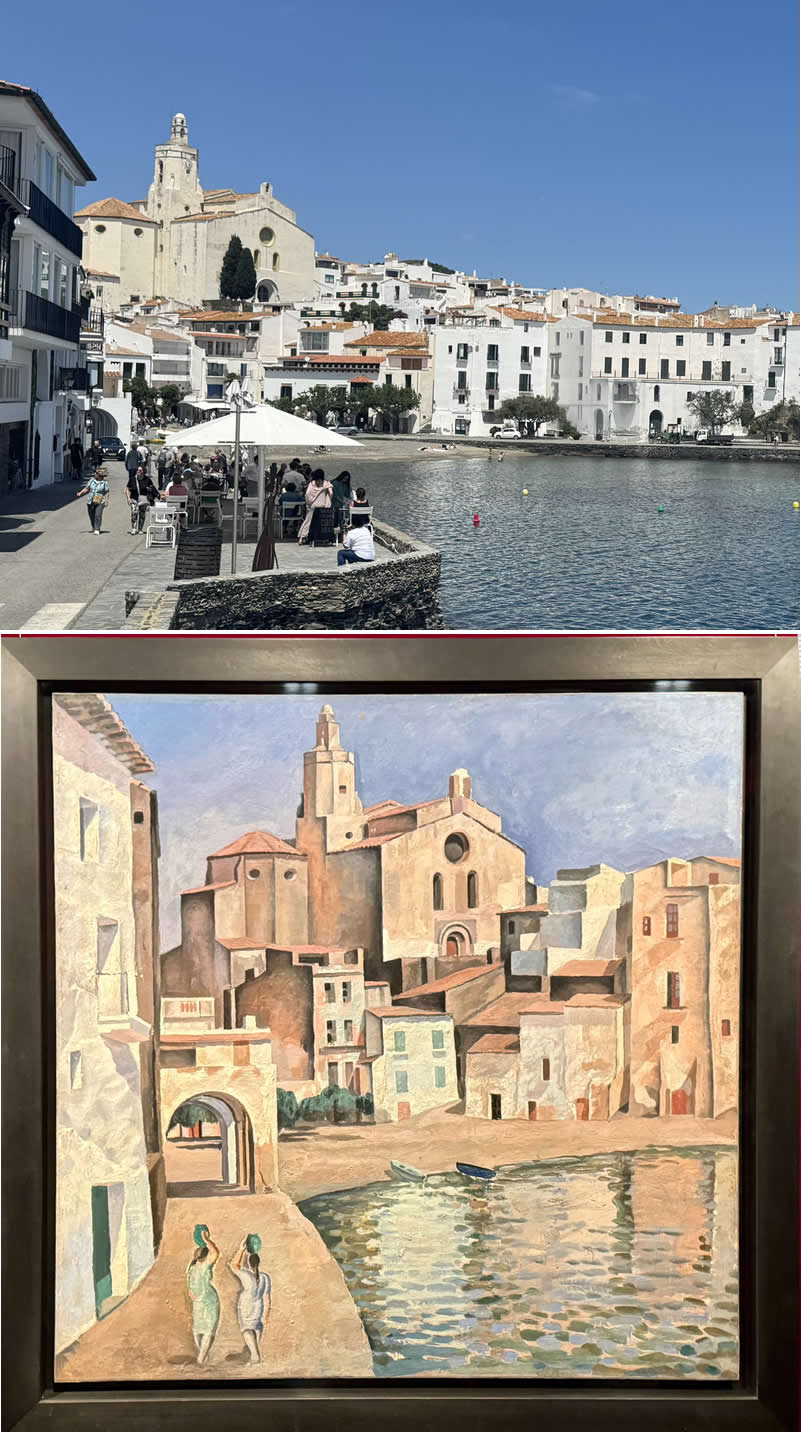 From Canvas to Reality: 27 Famous Paintings and Their Real-Life Locations 51 Church Santa Maria de Cadaques in Cadaques by Salvador Dali - Famous Paintings and Their Real-Life Locations
